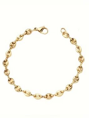 Classic Gold Link Bracelet for Women